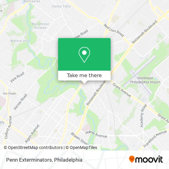 Penn Exterminators map