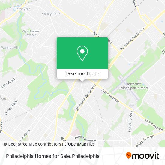 Philadelphia Homes for Sale map