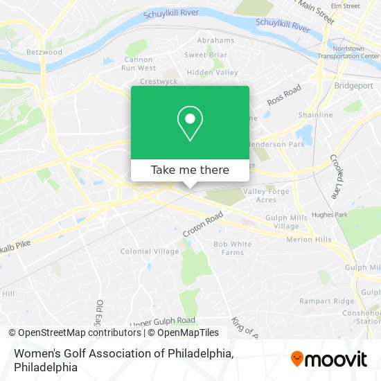 Mapa de Women's Golf Association of Philadelphia