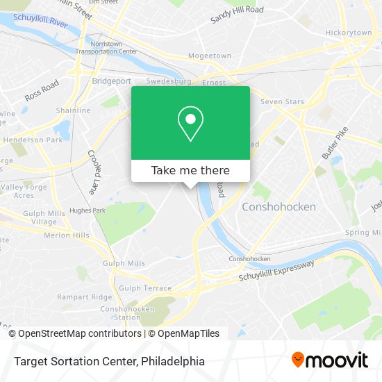 Target Sortation Center map