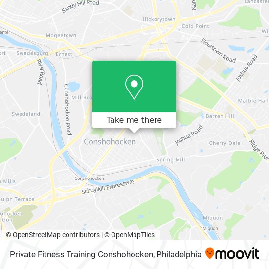 Mapa de Private Fitness Training Conshohocken