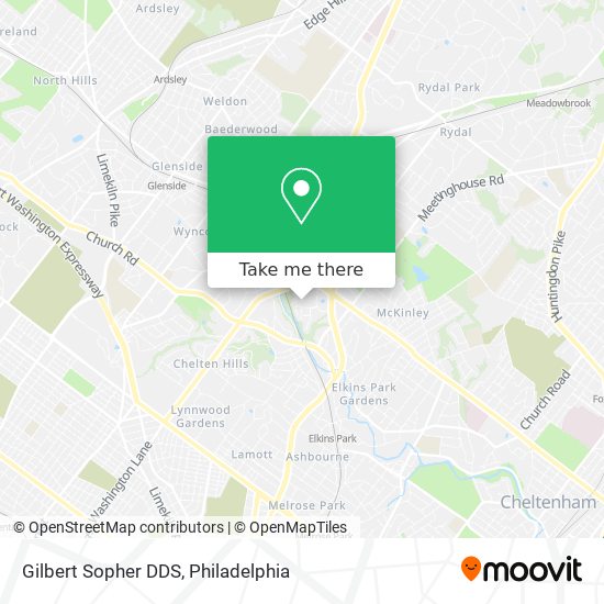 Gilbert Sopher DDS map