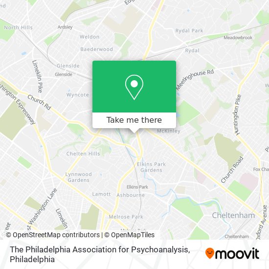 The Philadelphia Association for Psychoanalysis map