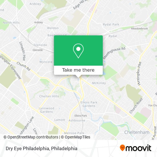Mapa de Dry Eye Philadelphia