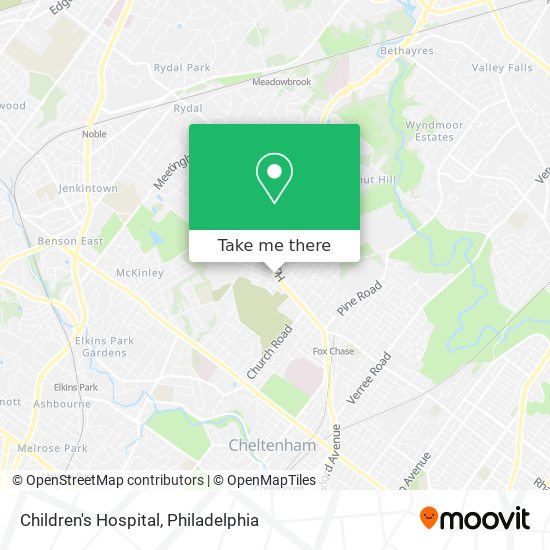 Children's Hospital map