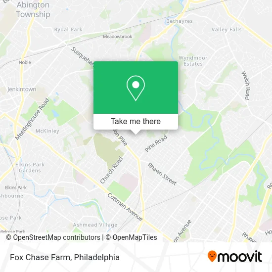 Fox Chase Farm map