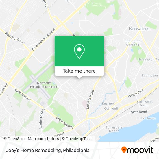 Joey's Home Remodeling map