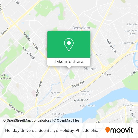 Holiday Universal See Bally's Holiday map