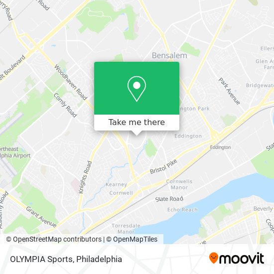 OLYMPIA Sports map