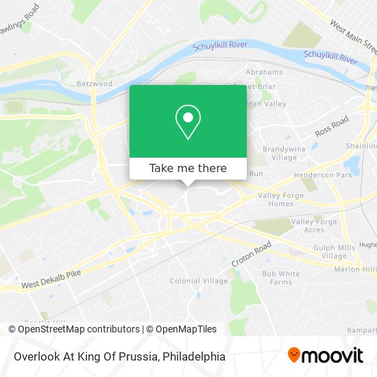 Mapa de Overlook At King Of Prussia