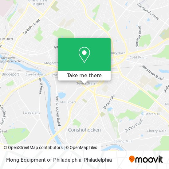 Florig Equipment of Philadelphia map