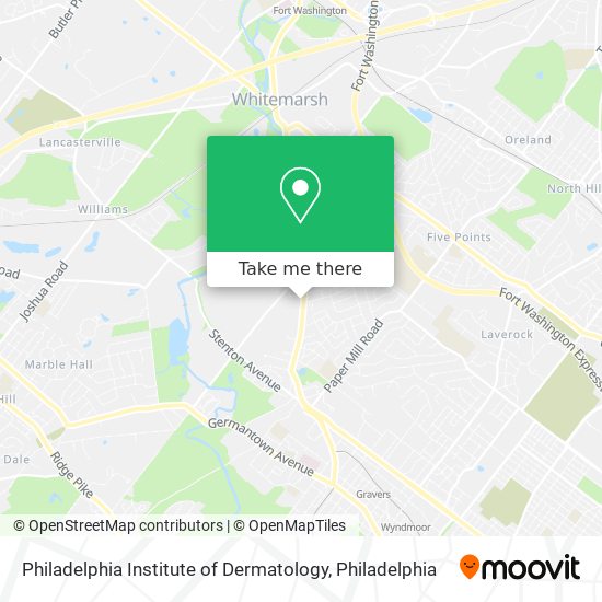 Mapa de Philadelphia Institute of Dermatology