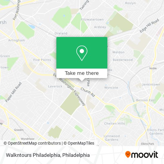 Walkntours Philadelphia map