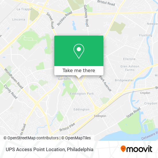 UPS Access Point Location map