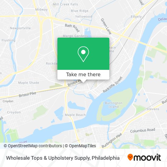 Wholesale Tops & Upholstery Supply map