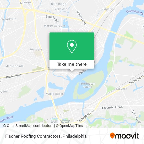 Fischer Roofing Contractors map