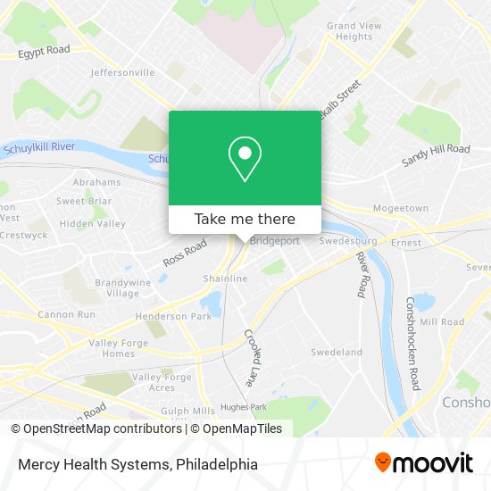 Mercy Health Systems map
