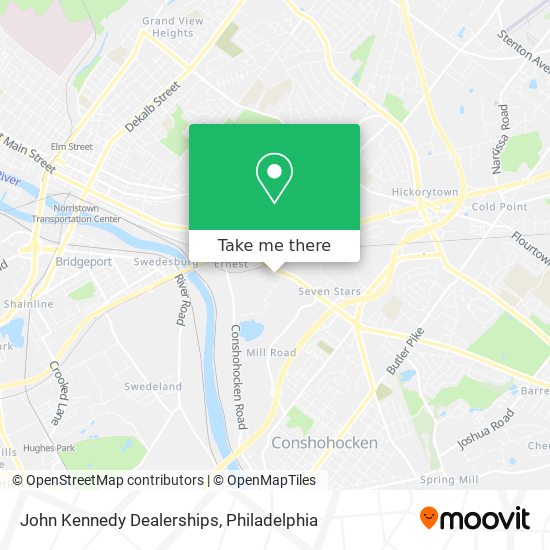 Mapa de John Kennedy Dealerships
