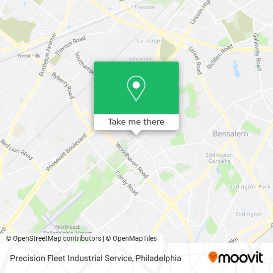 Precision Fleet Industrial Service map