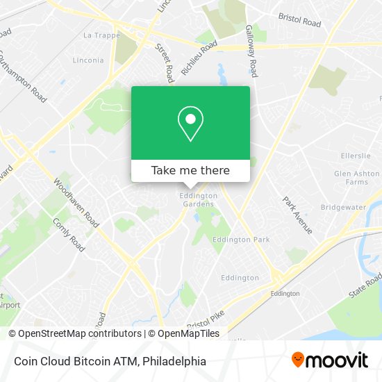 Mapa de Coin Cloud Bitcoin ATM