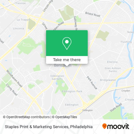 Staples Print & Marketing Services map