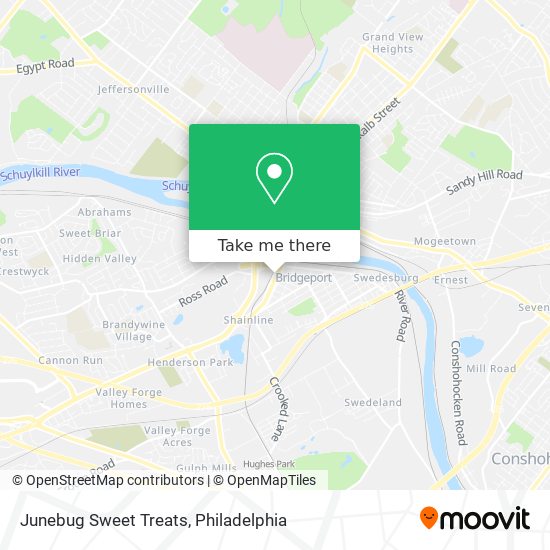 Junebug Sweet Treats map