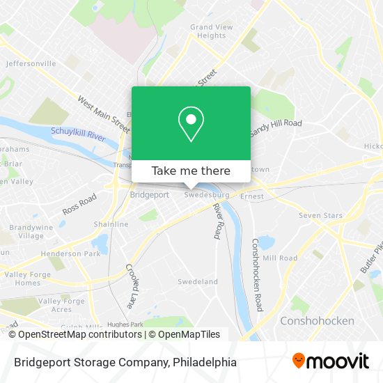 Bridgeport Storage Company map