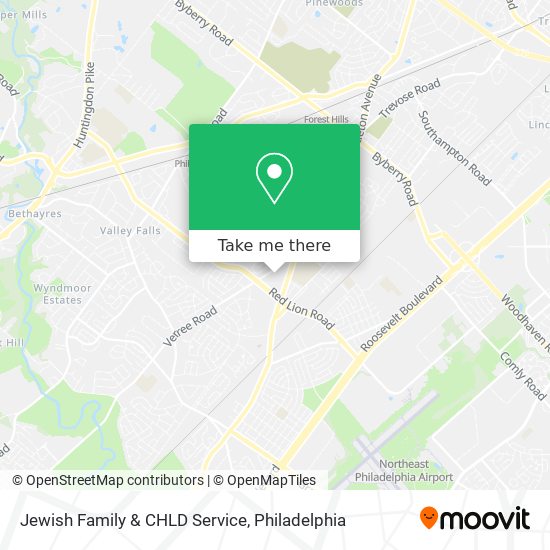 Mapa de Jewish Family & CHLD Service