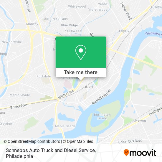 Mapa de Schnepps Auto Truck and Diesel Service
