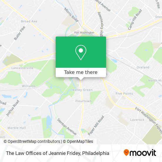The Law Offices of Jeannie Fridey map