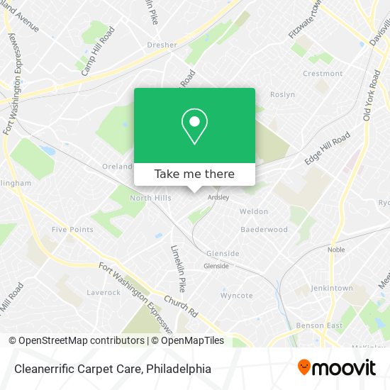 Cleanerrific Carpet Care map