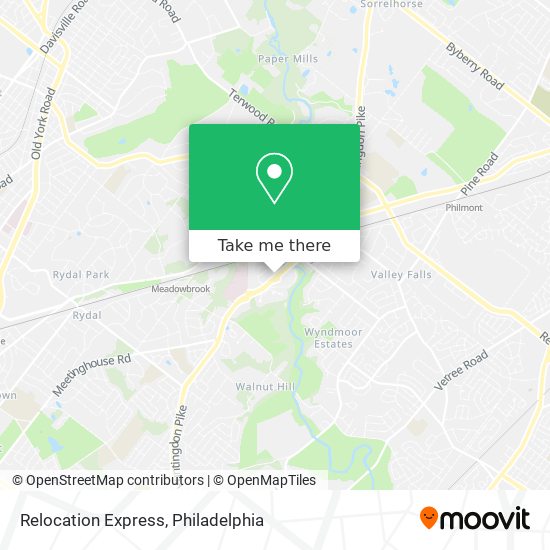 Relocation Express map
