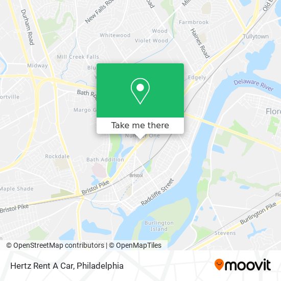 Hertz Rent A Car map