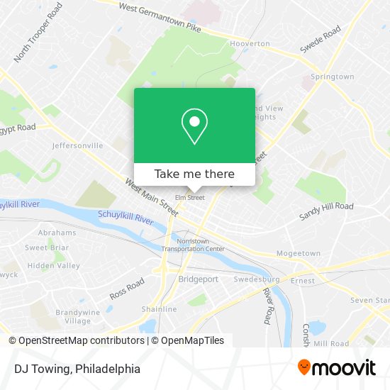 DJ Towing map