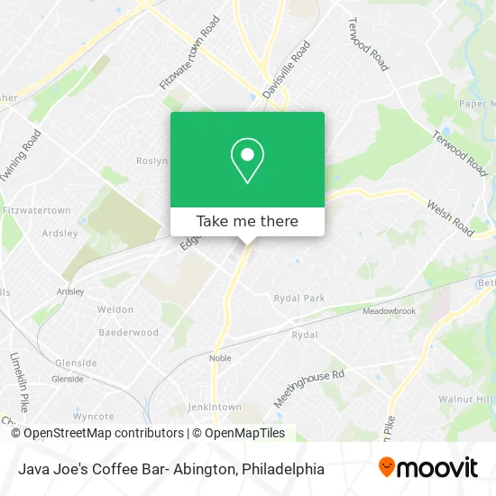 Java Joe's Coffee Bar- Abington map
