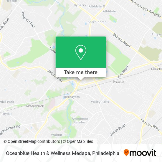 Oceanblue Health & Wellness Medspa map