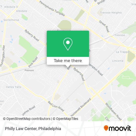 Mapa de Philly Law Center