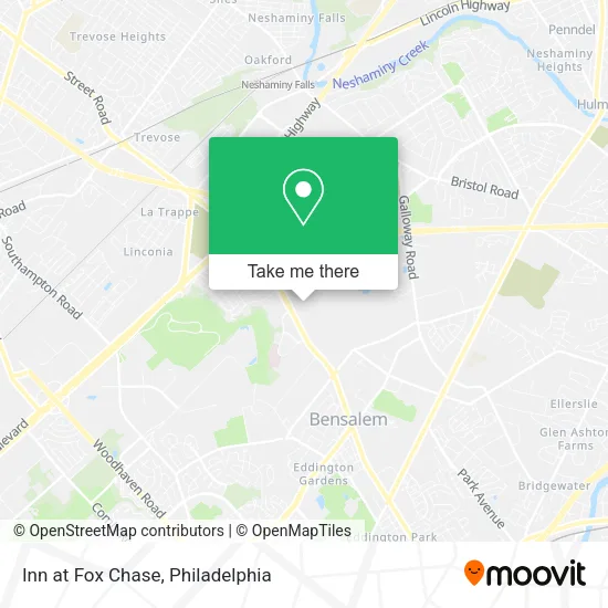 Inn at Fox Chase map
