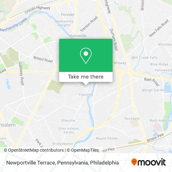 Mapa de Newportville Terrace, Pennsylvania