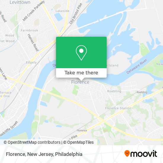 Mapa de Florence, New Jersey