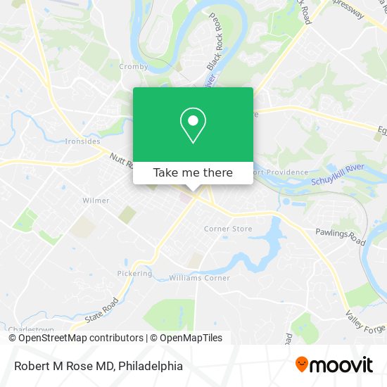 Robert M Rose MD map