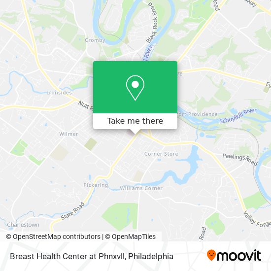 Mapa de Breast Health Center at Phnxvll