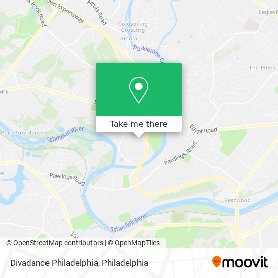 Divadance Philadelphia map