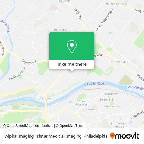 Alpha Imaging Tristar Medical Imaging map