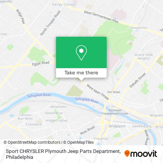 Mapa de Sport CHRYSLER Plymouth Jeep Parts Department