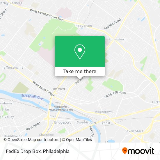 FedEx Drop Box map