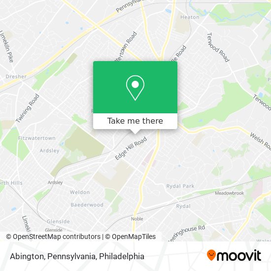 Mapa de Abington, Pennsylvania