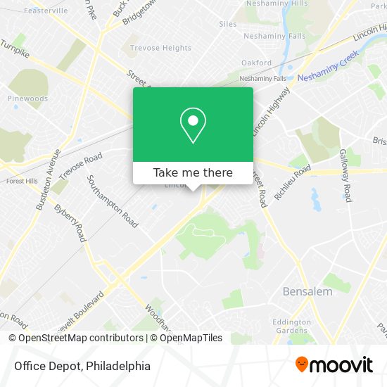 Office Depot map