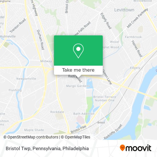 Mapa de Bristol Twp, Pennsylvania