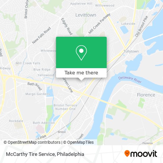 McCarthy Tire Service map